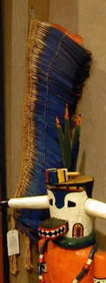 Lot 157 - Amazonian Colored Feather and Fiber Headdress...