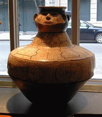 Lot 172 - Massive Shipibo Polychrome Pottery Effigy...