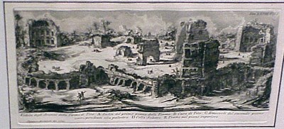 Lot 79 - Giovanni B. Piranesi [ROMAN SCENES] Three...