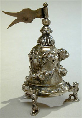 Lot 325 - Continental Silver Spice Container The sides...