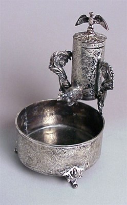 Lot 346 - Silver Plated Miniature Well and a Silver...