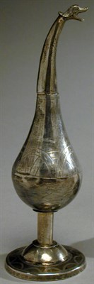 Lot 321 - Continental Silver Spice Container Of pyriform,...