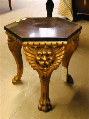 Lot 280 - Pair of Georgian Style Gilt-Wood Hexagonal...