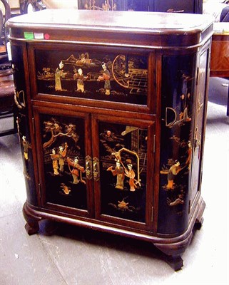 Lot 308A - Chinese Stone-Inlaid Mahogany Bar