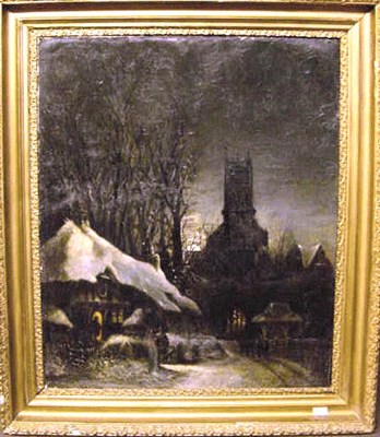 Lot 20 - English School 19th Century SNOW COVERED...