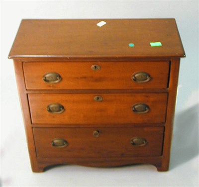 Lot 303 - American Pine Chest of Drawers With three...