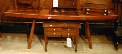 Lot 194 - American Pine Low Tray Table The D-shaped top...