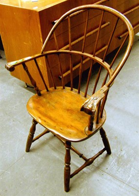 Lot 404 - Group of Three Sack-Back Windsor Armchairs