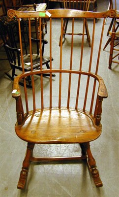 Lot 413 - Comb-Back Windsor Rocker and Windsor...