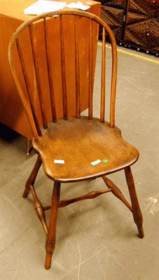 Lot 407 - Windsor Bow-Back Side Chair and Windsor...