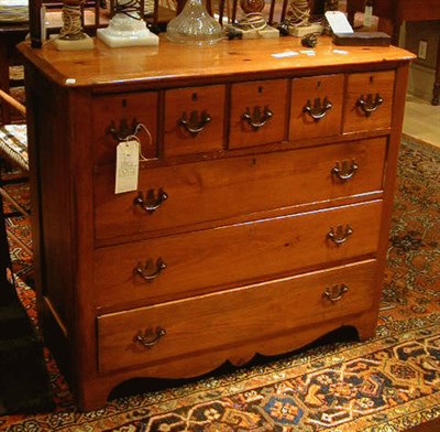 Lot 406 - Federal Style Pine Chest of Drawers With short...