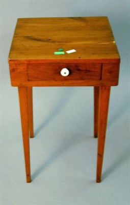 Lot 338 - American Pine One-Drawer Stand Raised on...