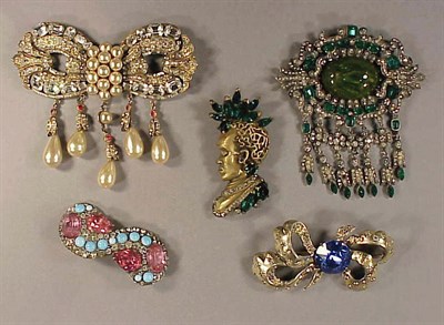 Lot 317 - Group of Five Eisenberg Pins Comprising a...