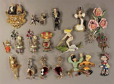 Lot 340 - Group of Sixteen Character Pins Various makers...