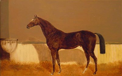 Lot 48 - G. Lloyd 20th Century HORSE IN STABLE Signed G....