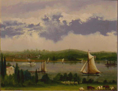 Lot 39 - J. Macarthy 19th/20th Century BUSTLING RIVER...