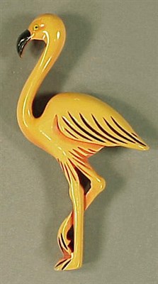 Lot 428 - Bakelite Brooch Depicting a flamingo. Height 4...