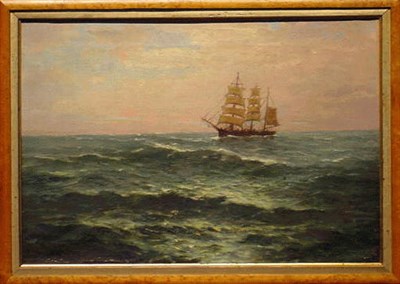 Lot 29 - American School 19th Century CLIPPER SHIP AT...