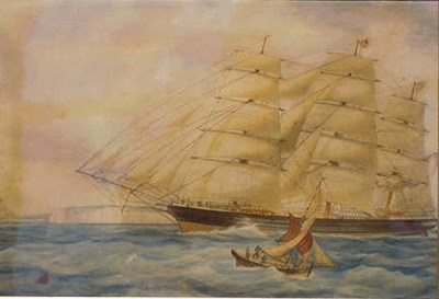 Lot 35 - British School 19th Century CLIPPER SHIP AT...