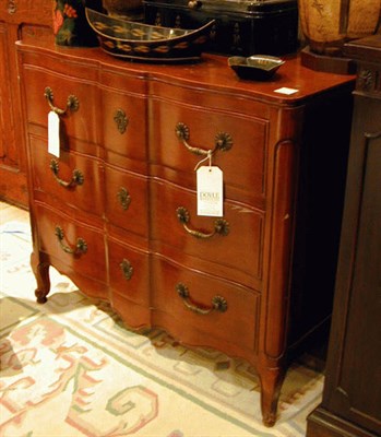 Lot 196 - Pair of Louis XV Style Fruitwood Commodes