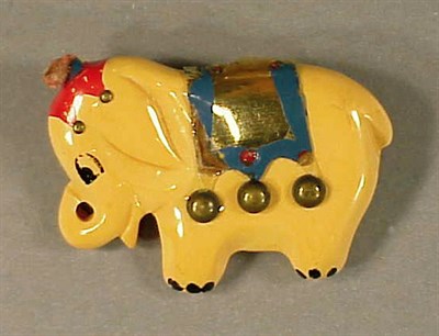 Lot 430 - Bakelite Brooch Depicting a circus elephant....