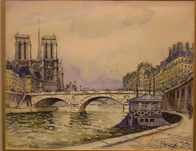 Lot 29 - Frank-Will French, 1900-1951 VIEW OF NOTRE...