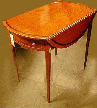 Lot 161 - George III Style Satinwood Pembroke Table