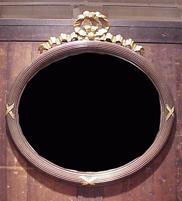 Lot 1112 - Louis XVI Style Parcel Gilt Walnut Mirror
