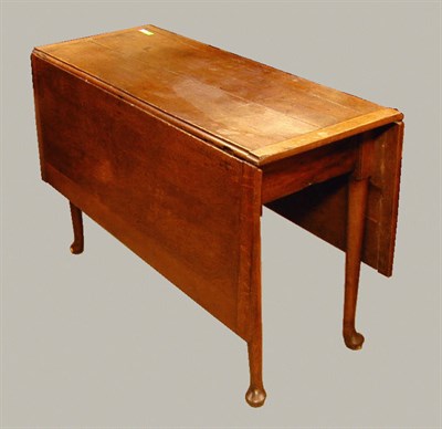 Lot 289 - George III Style Oak Drop-Leaf Table