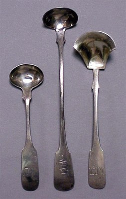 Lot 417A - Group of Six Coin Silver Mustard Ladles and...