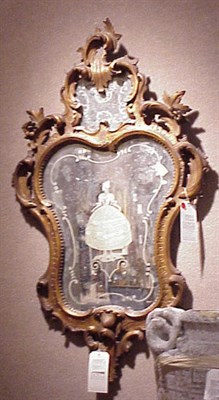 Lot 452 - Pair of Rococo Style Gilt-Wood and Etched...