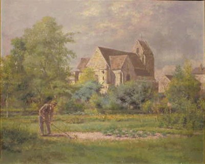 Lot 31 - Goater 19th/20th Century OLD CHURCH, GREZ,...