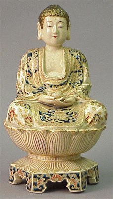 Lot 139 - Satsuma Figure of Sakyamuni Late Edo/Meiji...
