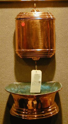 Lot 108 - Copper Lavabo and Cistern