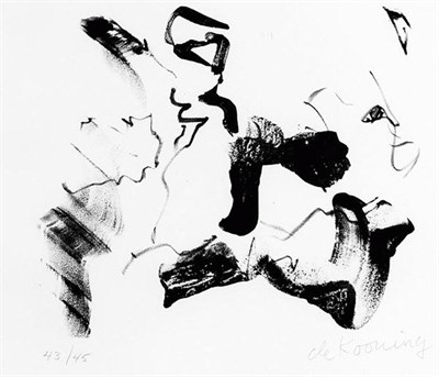 Lot 110 - Willem De Kooning UNTITLED Lithograph, signed...