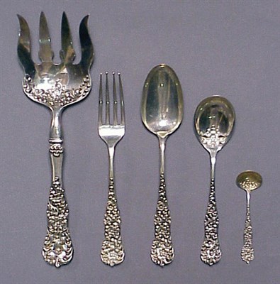 Lot 372 - Dominick & Haff Sterling Silver Flatware...