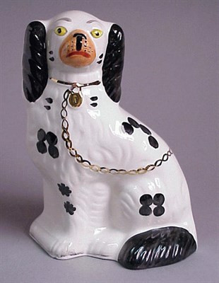 Lot 481 - Group of Eight Staffordshire Pottery Spaniels