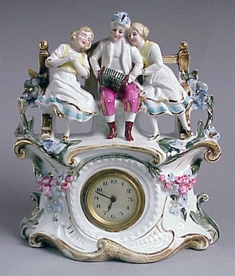 Lot 235 - Group of Porcelain Figurines and Figural Lamps...