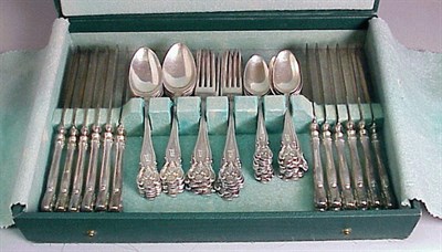 Lot 344 - Durgin Sterling Silver Flatware Service...