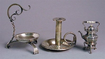 Lot 400 - Group of Sterling Silver Miniature Teaware...