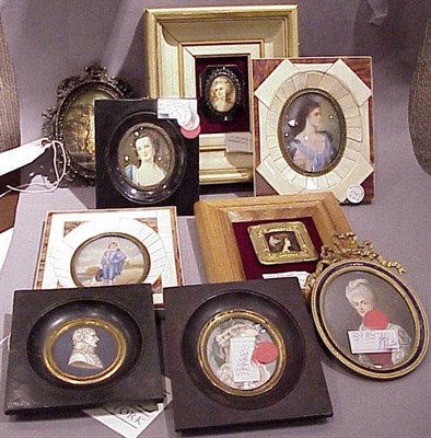 Lot 452 - Group of Ten Miniature Plaques