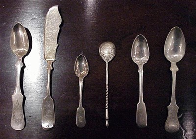 Lot 401 - Miscellaneous Group of Coin Silver Flatware...