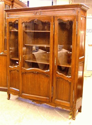 Lot 380 - Provincial Louis XV Style Walnut Bookcase
