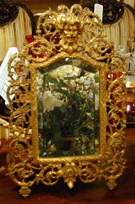 Lot 282 - Renaissance Revival Brass Mirror