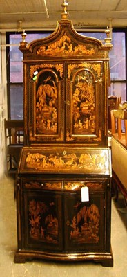 Lot 152 - William and Mary Style Japaned Secretary Bookcase