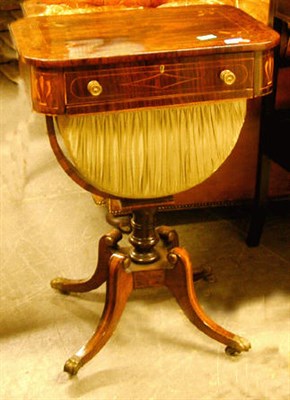 Lot 464 - Regency Rosewood Sewing Table