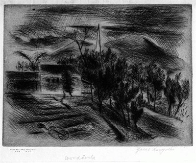 Lot 111 - Yasuo Kuniyoshi WOODSTOCK LANDSCAPE (DAVIS 47)...