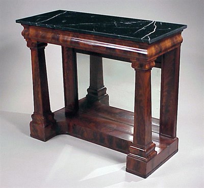 Lot 272 - Classical Mahogany Pier Table Boston, circa...