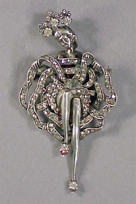 Lot 241 - Eisenberg Sterling Silver Cancan Dancer Pin...