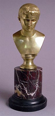 Lot 437 - Classical Style Brass Bust